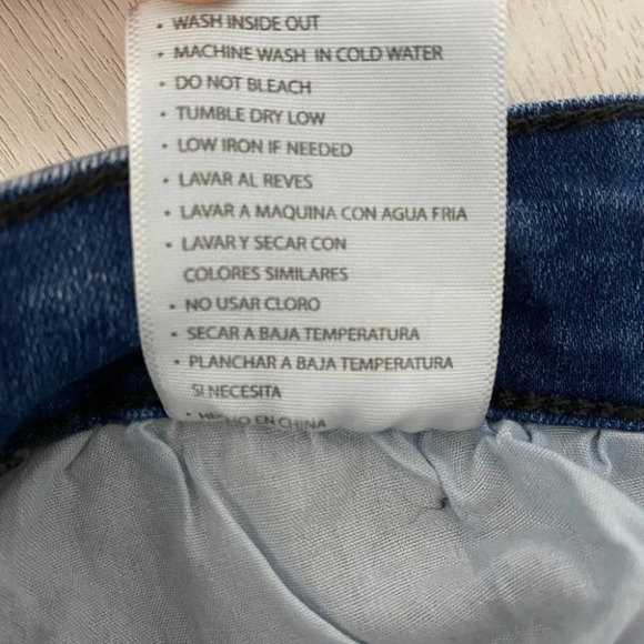 KanCan Distressed Skinny 3/25 Dark Wash Jeans - Picture 4 of 6